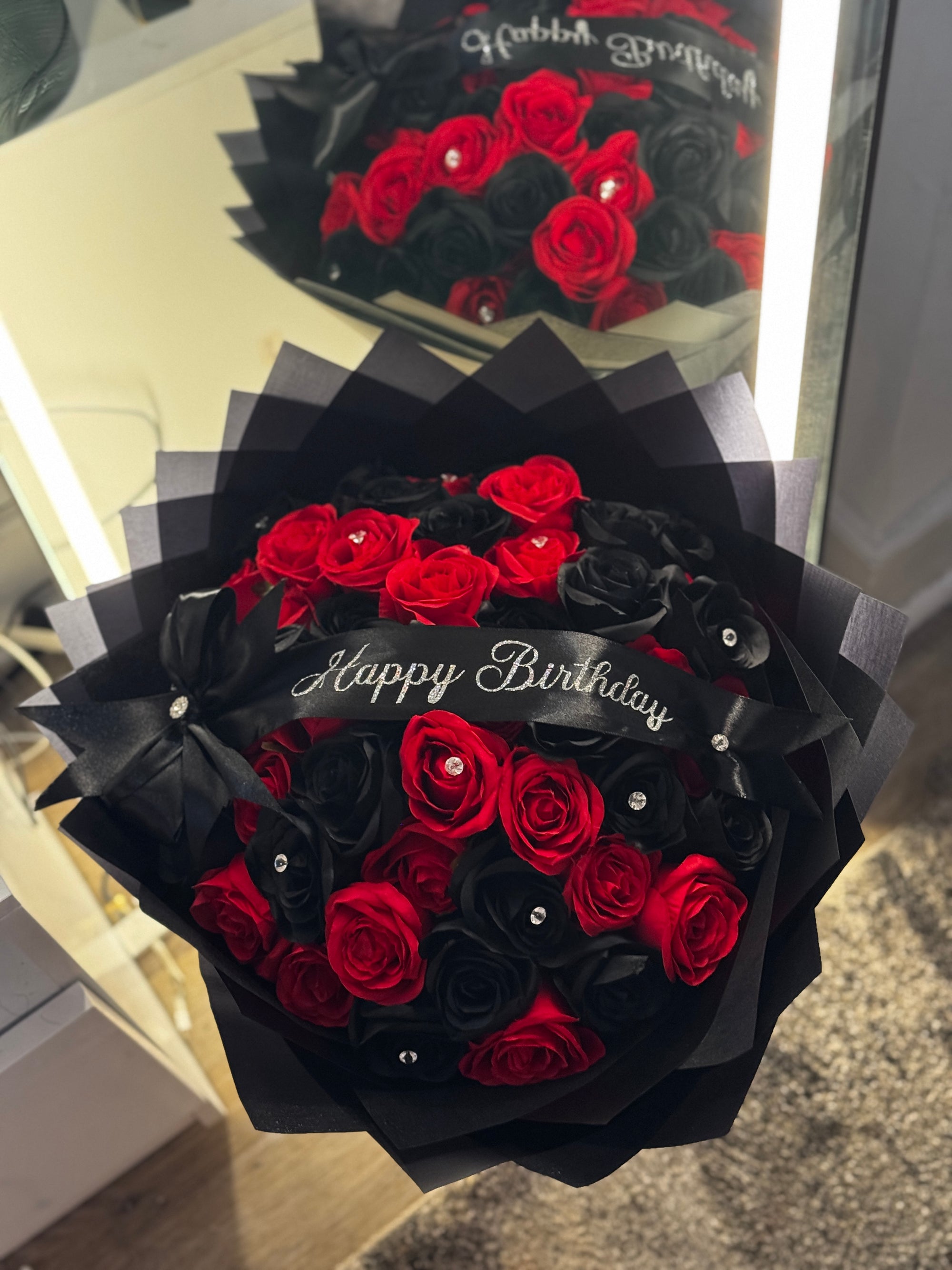 Birthday Bouquet Red & Black image 3