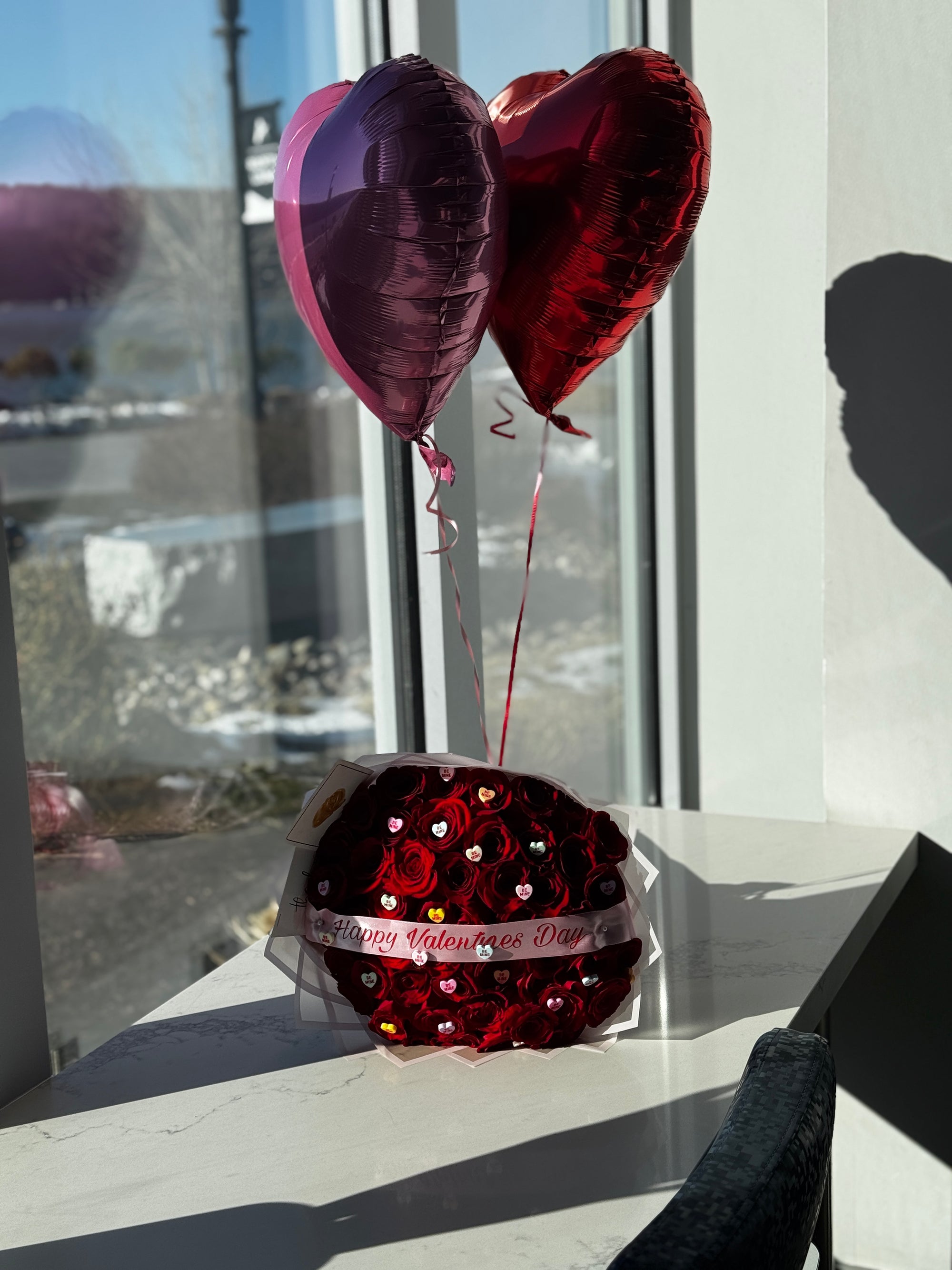 Candy Hearts Valentines Bouquet