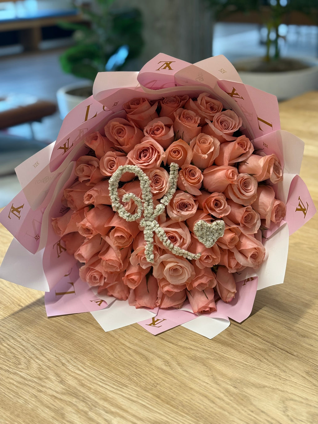 Kissed in Pink Luxury Rose Bouquet