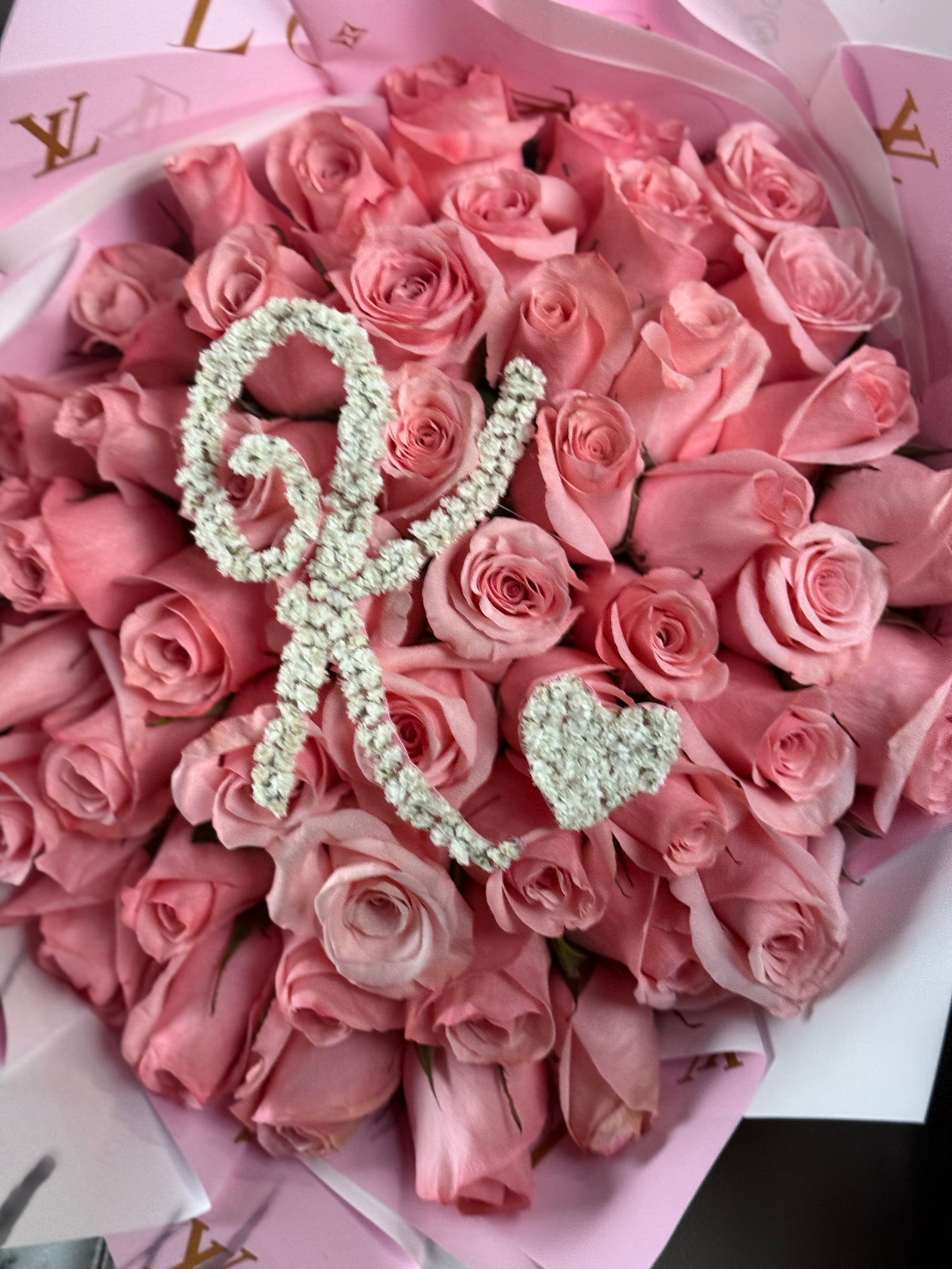 Kissed in Pink Luxury Rose Bouquet