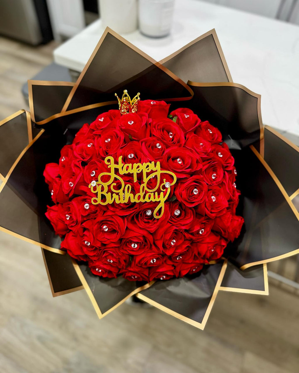 Happy Birthday Bouquet 50ct Long stem image 0