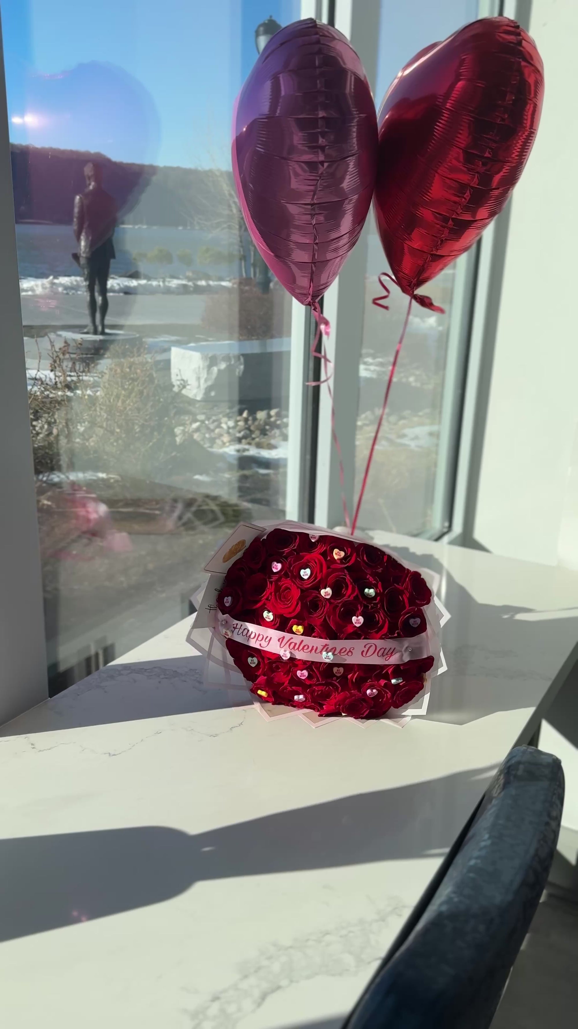 Candy Hearts Valentines Bouquet